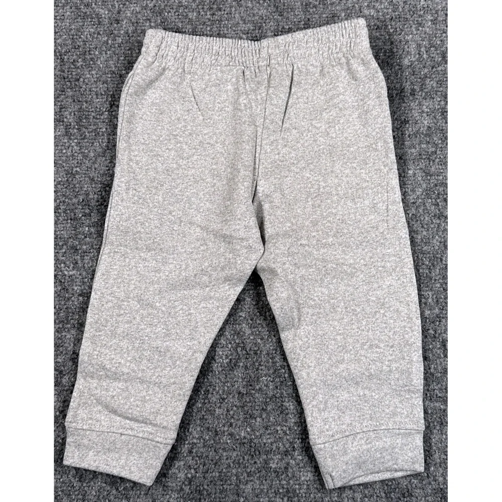 New Balance Boys‎ 2PC Fleece Set 12 Month Gray Sweatshirt Jogger Pants Logo NWT